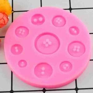 Molde De Silicona Botones