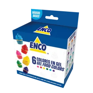 Kit colorantes en gel ENCO 6 colores 20gr para repostería Quito Ecuador