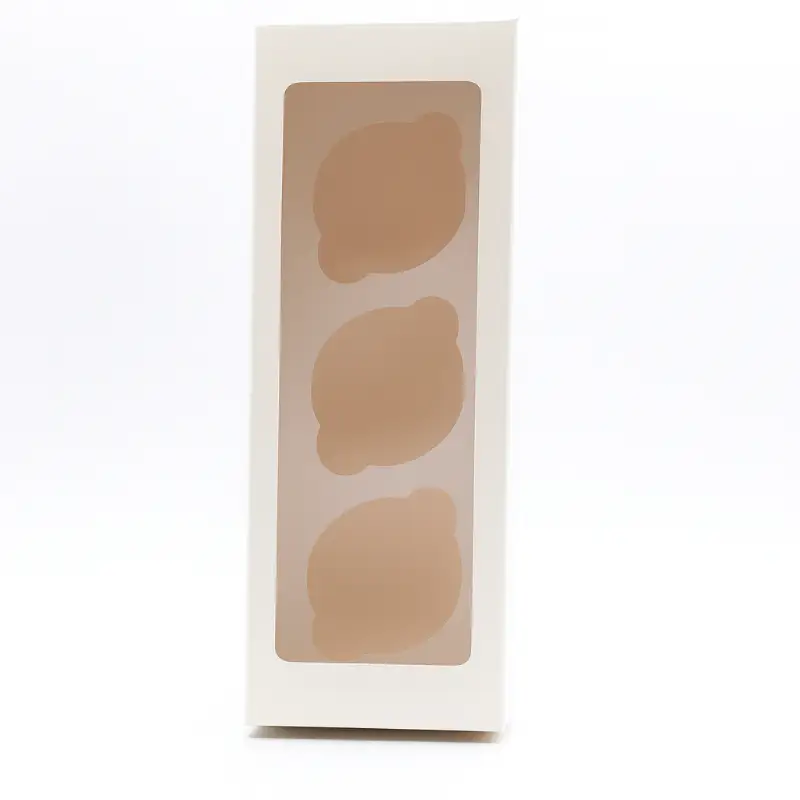 Cajas Para Cupcake | Repostería Quito Caja para 3 cupcakes con cavidades y ventana para exhibición