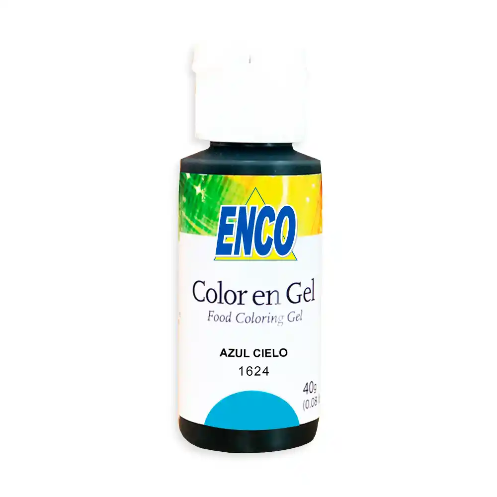 Colorante Enco Azul Cielo Gel 40G | Repostería Quito Colorante enco azul cielo gel 40g