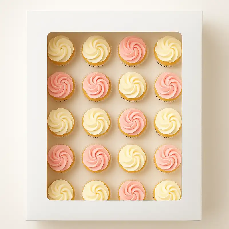 Caja Para Mini Cupcakes O Shots De Mousse (24 12 Espacios) | Repostería Quito Caja para mini cupcakes o shots de mousse (24 12 espacios) imagen 3