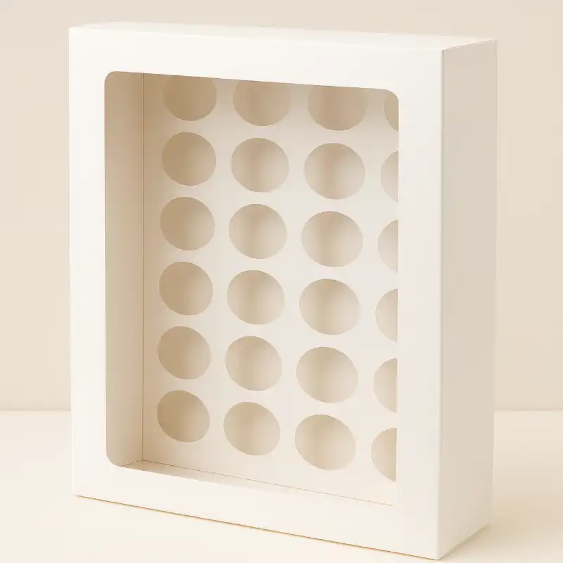 Caja Para Mini Cupcakes O Shots De Mousse (24 12 Espacios) | Repostería Quito Caja para mini cupcakes o shots de mousse (24 12 espacios) imagen 2