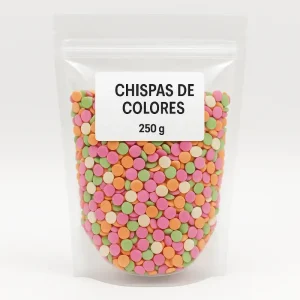 Mini gotas de chocolate de colores 100gr y 1kg para decoración de postres en Quito - Mr. Mold Shop Ecuador