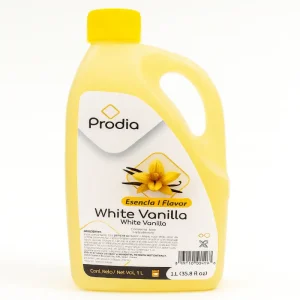 Esencia Prodia Vainilla Blanca disponible en 60GR y 500GR para repostería, panadería y heladería en Quito, Ecuador