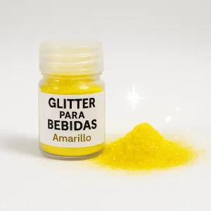 Glitter Para Decorar Bebidas 10gr - Amarillo