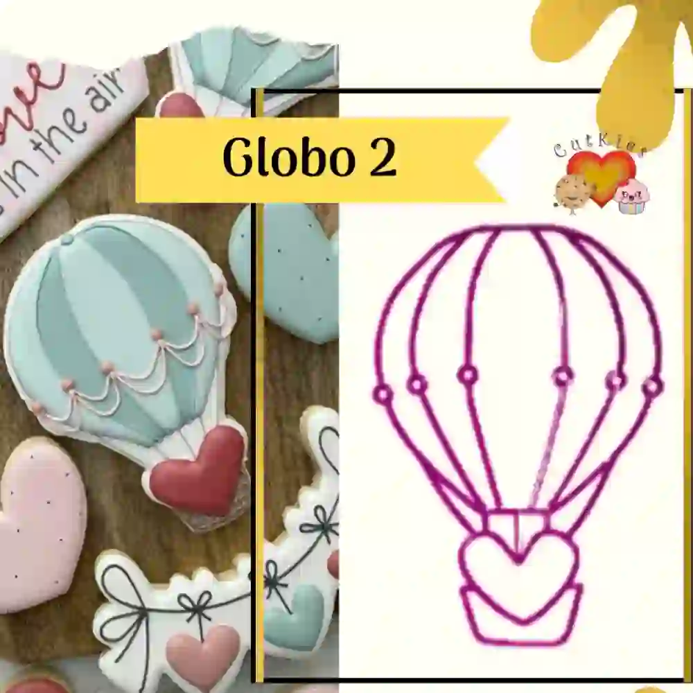 Cortador De Galleta Globo San Valentin | Repostería Quito Cortador de galleta globo san valentin