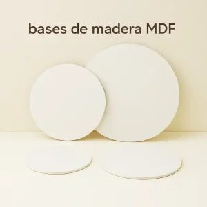 bases de madera MDF para pastel de 20 cm