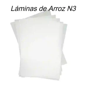 Láminas de Arroz N3 Paquete 5UND