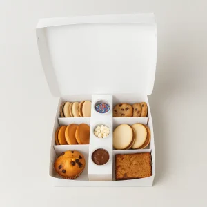 Caja para bocaditos y salsas con compartimentos en Quito Ecuador