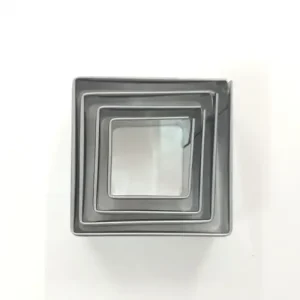 Cortadores de Acero Inoxidable Cuadrados SET 4pcs - 2cm de Alto