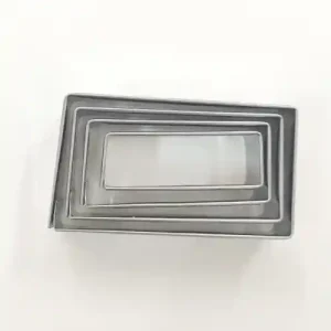 Cortadores de Acero Inoxidable Rectangular SET 4pcs