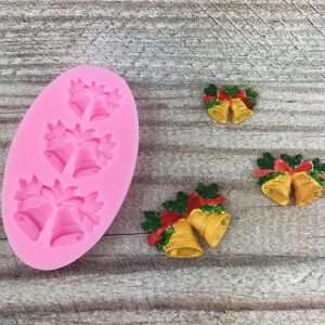 Molde Silicona Campana Navideña