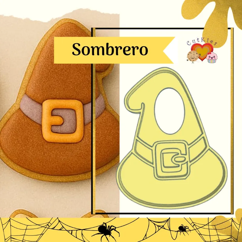 Cortador De Galleta Sombrero De Bruja Halloween | Repostería Quito Cortador de galleta sombrero de bruja halloween en quito ecuador