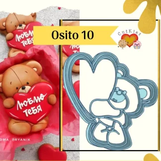 Cortador De Galleta Osito 10