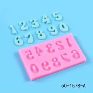 Molde De Silicona Para Chocolate Y Fondant Numeros