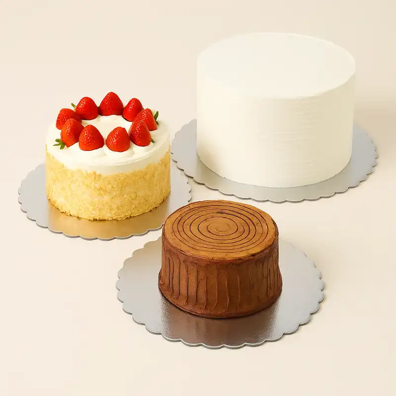 Bases Redondas Plateadas Para Pastel | Repostería Quito Bases redondas plateadas para pasteles en ecuador