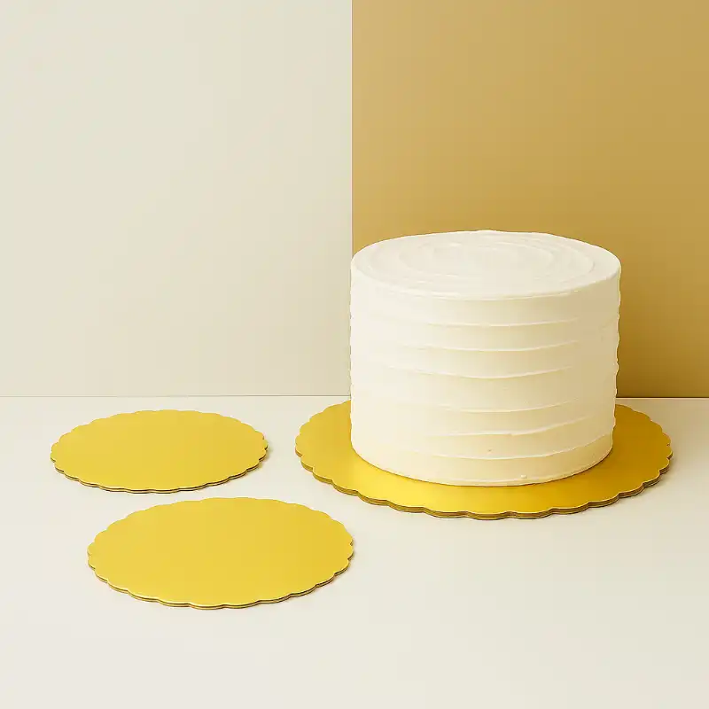 Bases Reforzadas Redondas Dorada Para Pastel | Repostería Quito Base redonda dorada reforzada para pastel 30 cm en ecuador