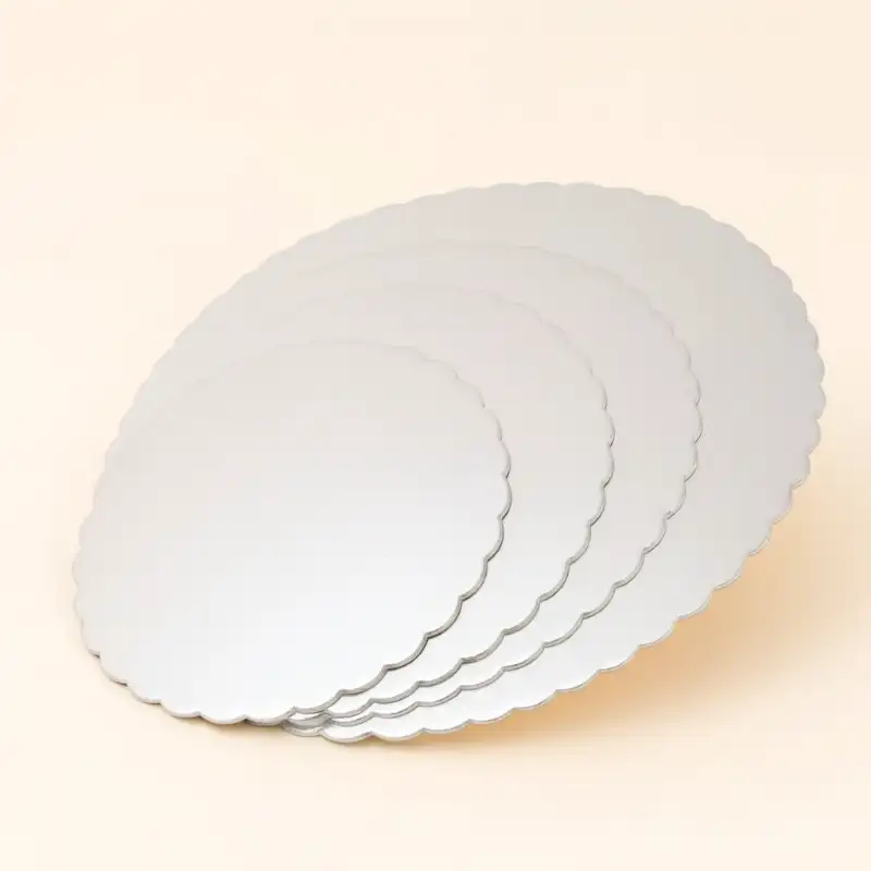 Bases Redondas Plateadas Para Pastel | Repostería Quito Base redonda plateada para pastel en ecuador