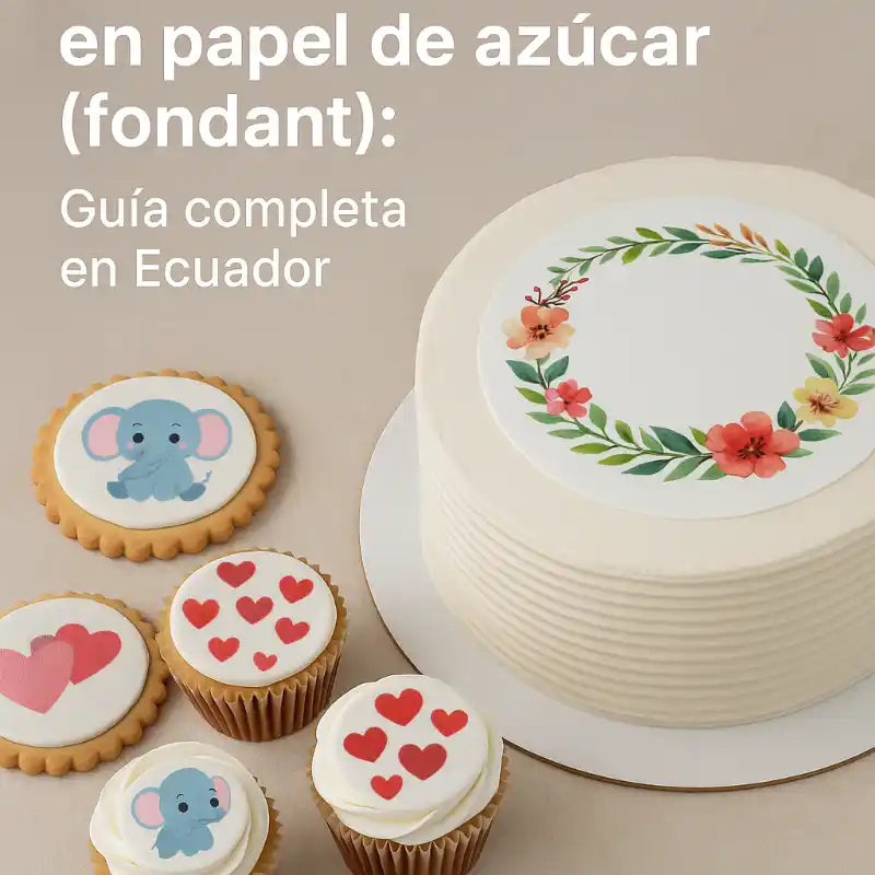 Impresiones comestibles en papel de azúcar para repostería en ecuador