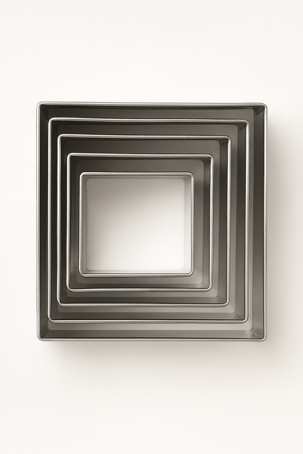 Set 5 Cortadores Cuadrados – Acero Inoxidable 4 Cm | Repostería Quito Set 5 cortadores cuadrados – acero inoxidable 4 cm