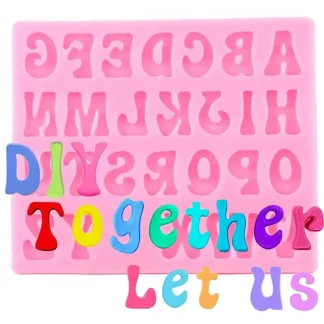 Molde de Silicona Letras Mayúsculas 1.8 cm – MrMoldShop Quito Ecuador