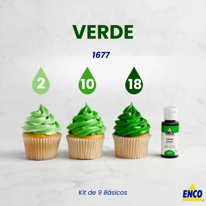 Colorante En Gel Enco Gama Verde 40Gr | Repostería Profesional | Repostería Quito Colorante en gel enco verde 40gr tonalidad – mrmoldshop quito ecuador