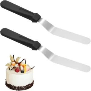 espatula para decorar pasteles de acero inoxidable