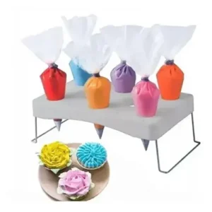 Soporte para mangas reposteras utilizado para llenar mangas pasteleras