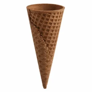 Cono de galleta sabor a chocolate para helado x12 unidades