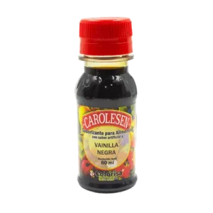 Esencia Vainilla Negra Carolesen 60ml para repostería y panadería