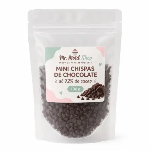 Mini Gotas De Chocolate 72% Cacao 100 G | Repostería Quito Mini gotas de chocolate 72% cacao 100 g