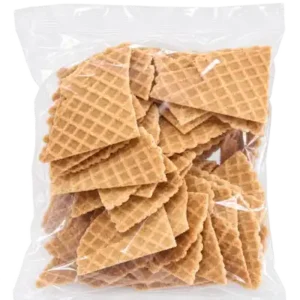 Triángulos decorativos de galleta para helados