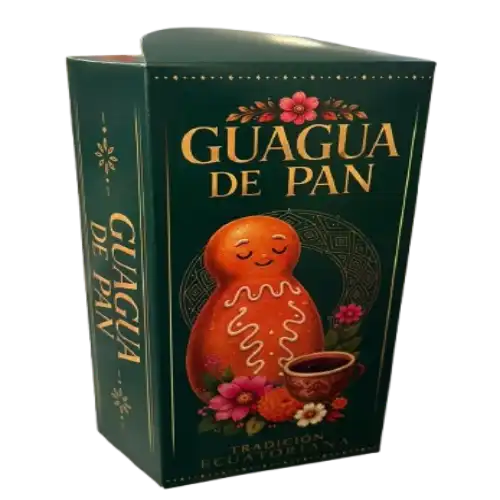 Caja Para Guaguas De Pan Sin Acetato | Repostería Quito Caja para guaguas de pan sin acetato