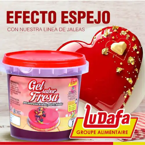 Gel Abrillantador Sabor A Fresa 1 Kg | Repostería Quito Gel abrillantador sabor a fresa de 1 kg