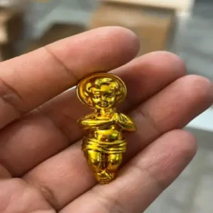 Niñito Dios de plástico dorado para rosca de Reyes