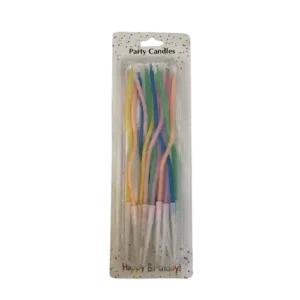 Velas entorchadas de palito x12 unidades